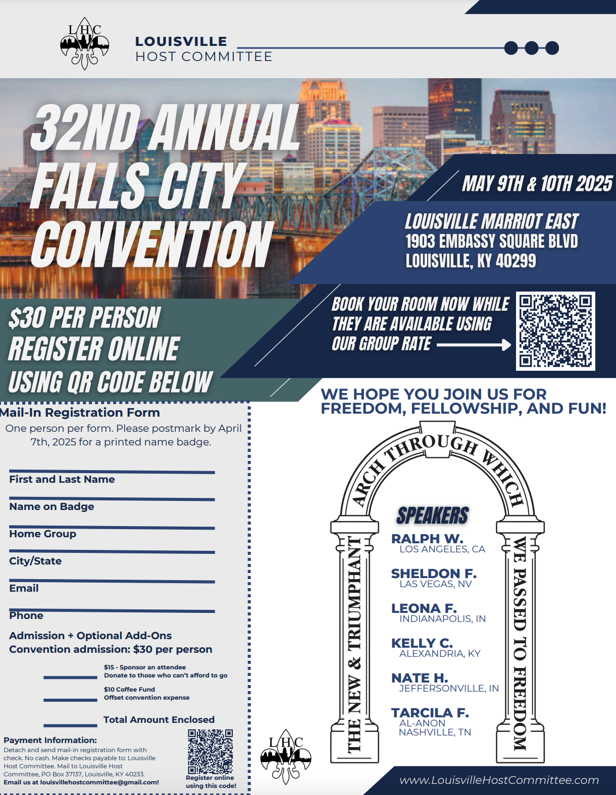 32nd Annual Falls City Convention 2025 Greater Louisville Intergroup